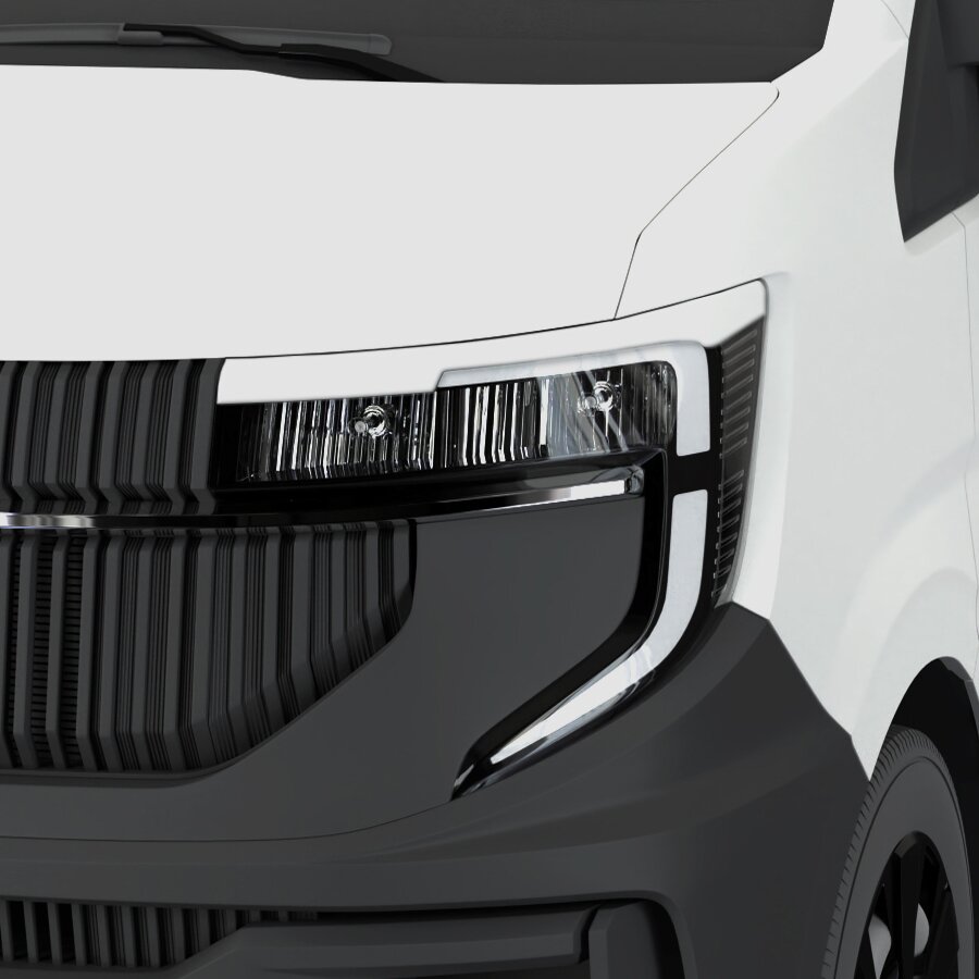 Artikelbild 1 des Artikels “Scheinwerferblenden Böser Blick, weiß glänzend für Renault Master ab Bj. 2024 weiß glänzend für Renault Master ab Bj. 2024“
